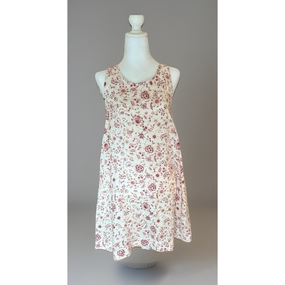 Haute Hippie Dress Floral Print 100% Linen  Extra Small